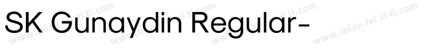 SK Gunaydin Regular字体转换